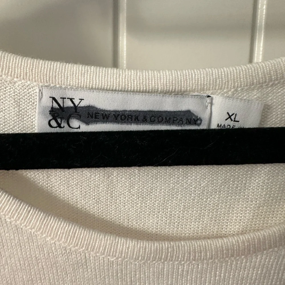 New York & Company Color Block Sweater XL